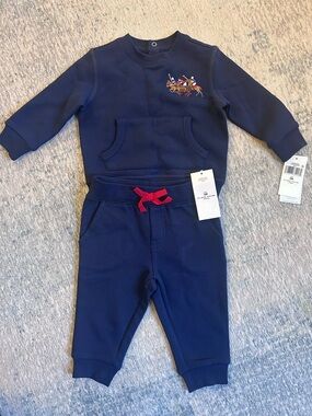 Ralph Lauren Baby Boy's Triple-Pony  Sweatshirt & Pant Set